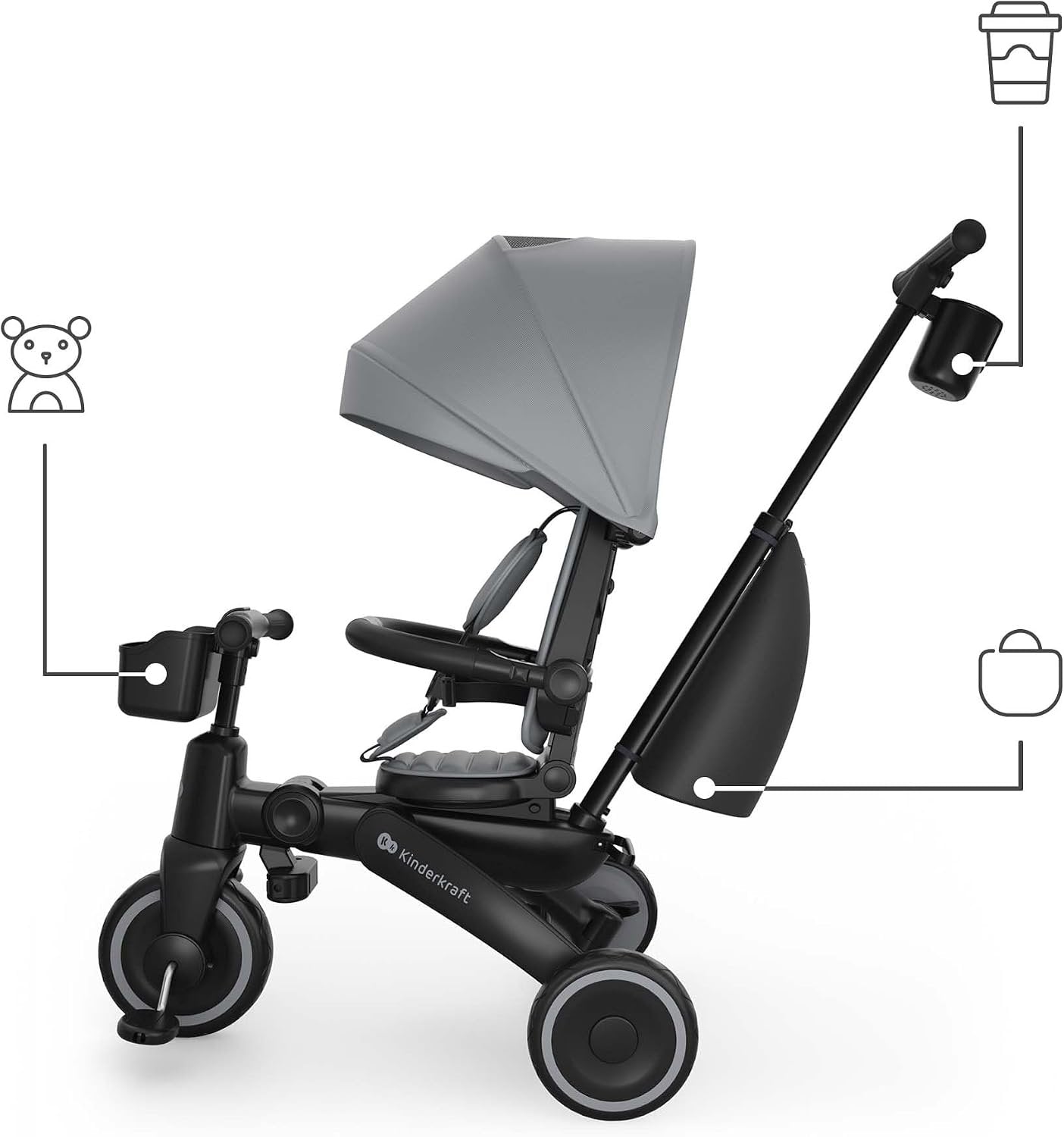 Kinderkraft: JAZZ 3 Tricycle - Grey