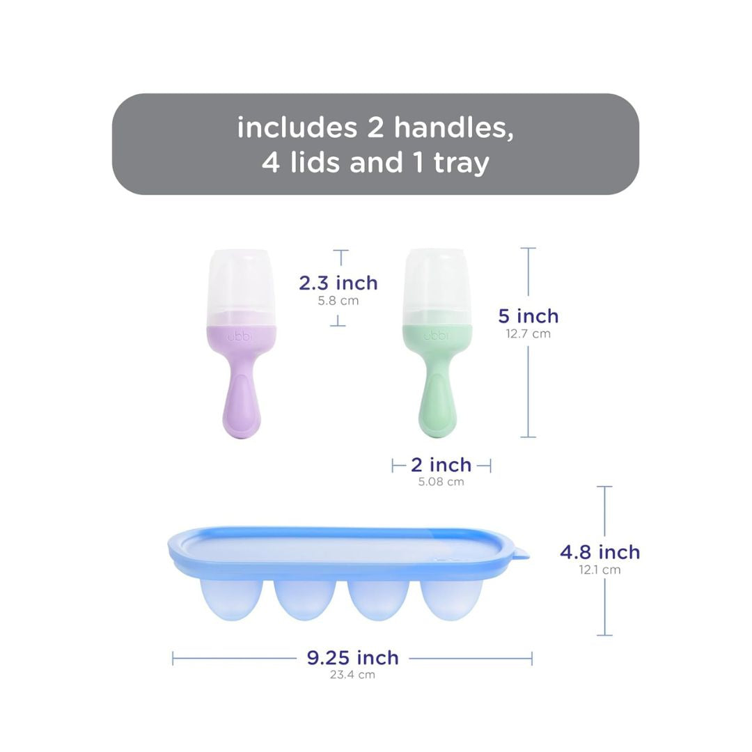 Ubbi: Baby Food Feeder & Freezer Tray Set