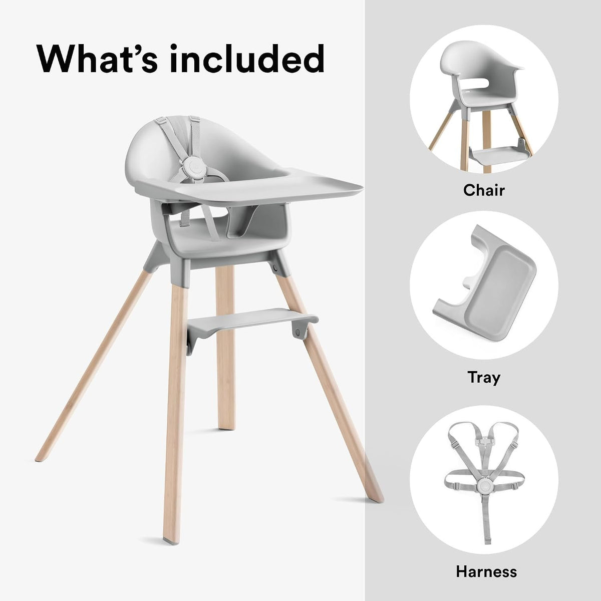 Stokke®: Clikk™ High Chair - Portable Baby Highchair