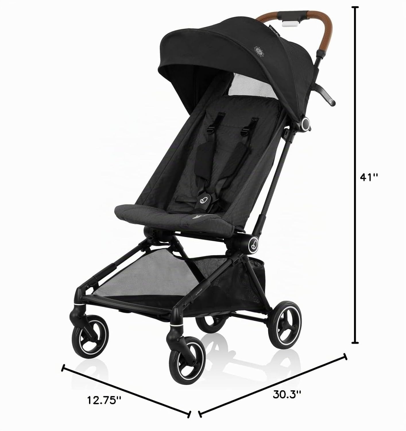 Evenflo: Hummingbird™ Ultra-Lightweight Carbon Fiber Stroller – Crest Grey
