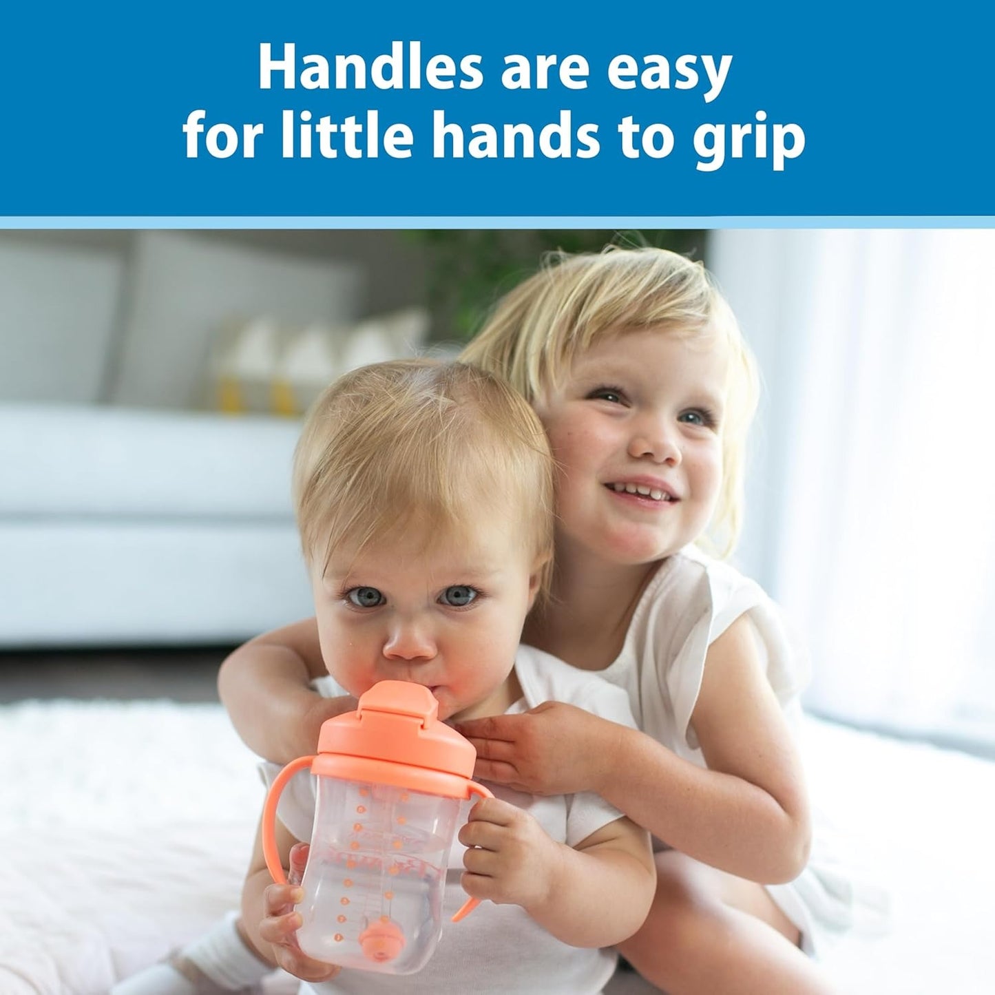 Dr. Brown’s Milestones Baby's First Straw Cup – Coral