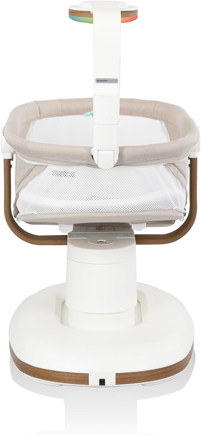 Evenflo: Elara 2-in-1 Smart Motion Swing & Soothing Nest – Coastal Coffee