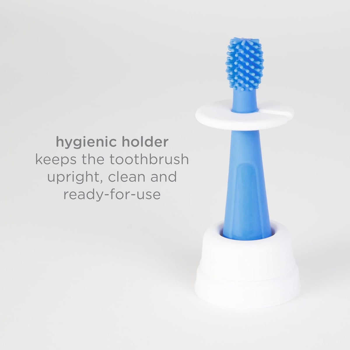Ubbi Grow with Me Toothbrush Training Set – 3-Piece Set (Polaris Blue)