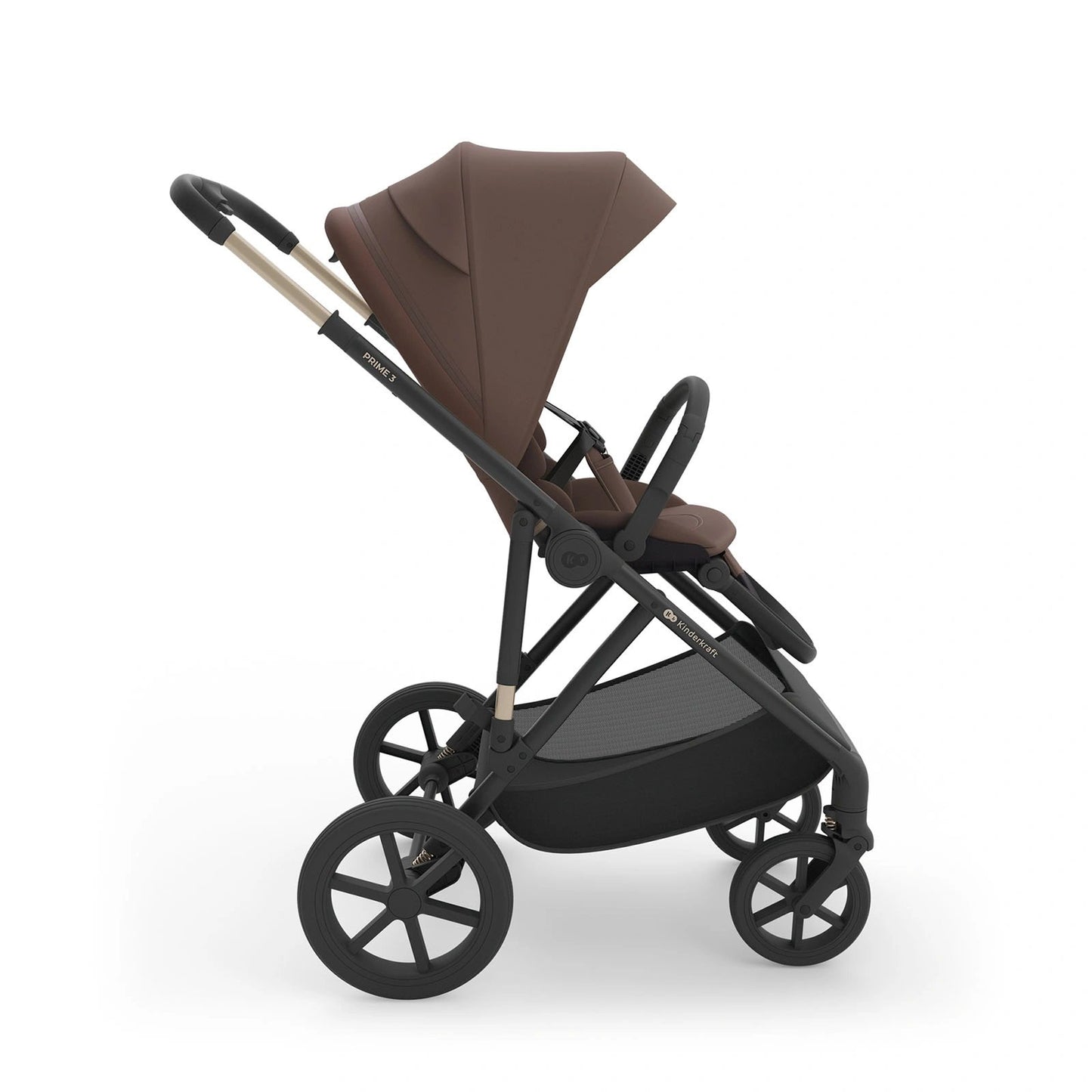 Kinderkraft: PRIME 3 3-in-1 Lightweight Stroller Set with Mink Pro 2 Car Seat - Brown