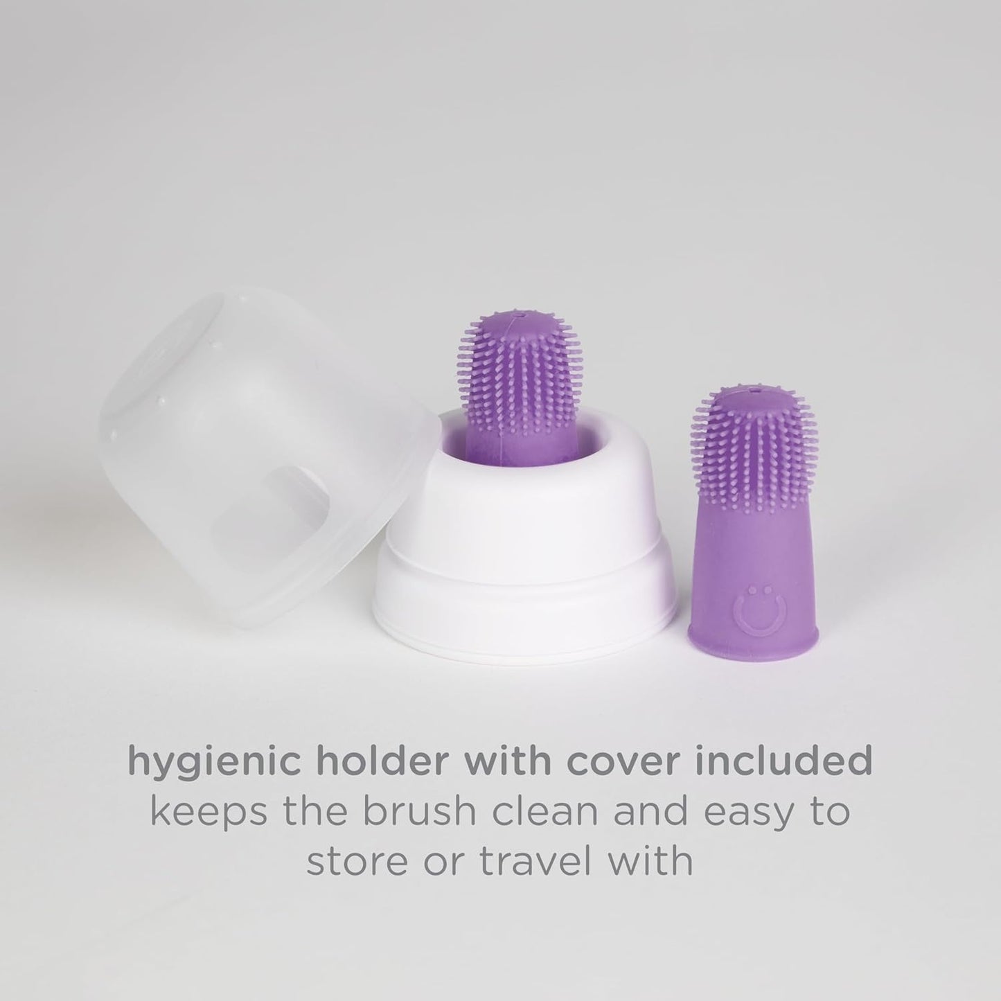 Ubbi: Grow with Me Toothbrush Training Set for Babies & Toddlers – Purple