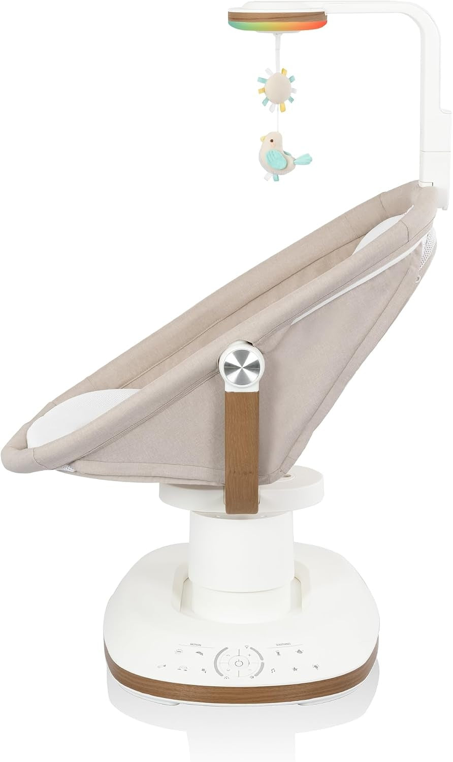 Evenflo: Elara 2-in-1 Smart Motion Swing & Soothing Nest – Coastal Coffee