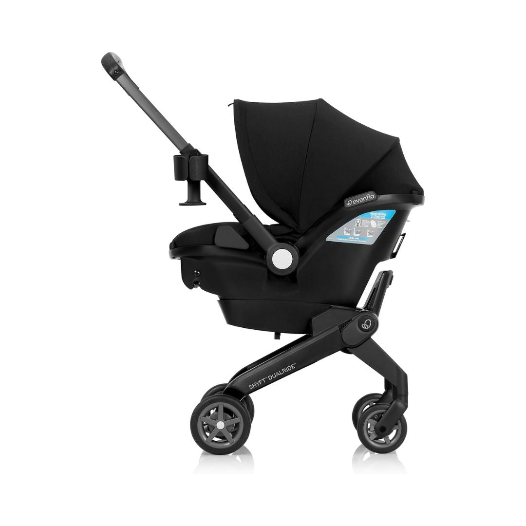 Evenflo: Shyft DualRide Infant Car Seat & Stroller Combo – Beaufort Black