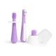 Ubbi: Grow with Me Toothbrush Training Set for Babies & Toddlers – Purple
