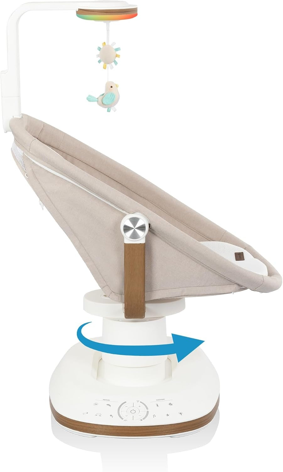 Evenflo: Elara 2-in-1 Smart Motion Swing & Soothing Nest – Coastal Coffee