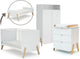 Complete PIRATE 3-Piece Big Nursery Set - White & Beech Wood — Save 15% OFF on this complete nursery bundle!