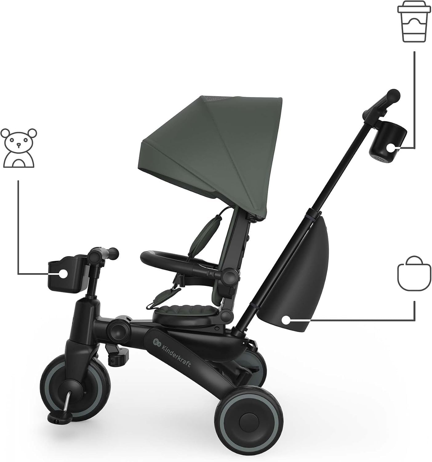 Kinderkraft: JAZZ 3 Tricycle - Green