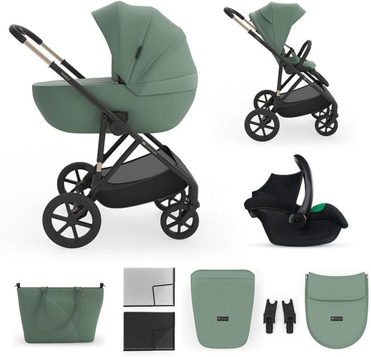 Kinderkraft: PRIME 3 3-in-1 Stroller (2026 Edition - Dark Green)