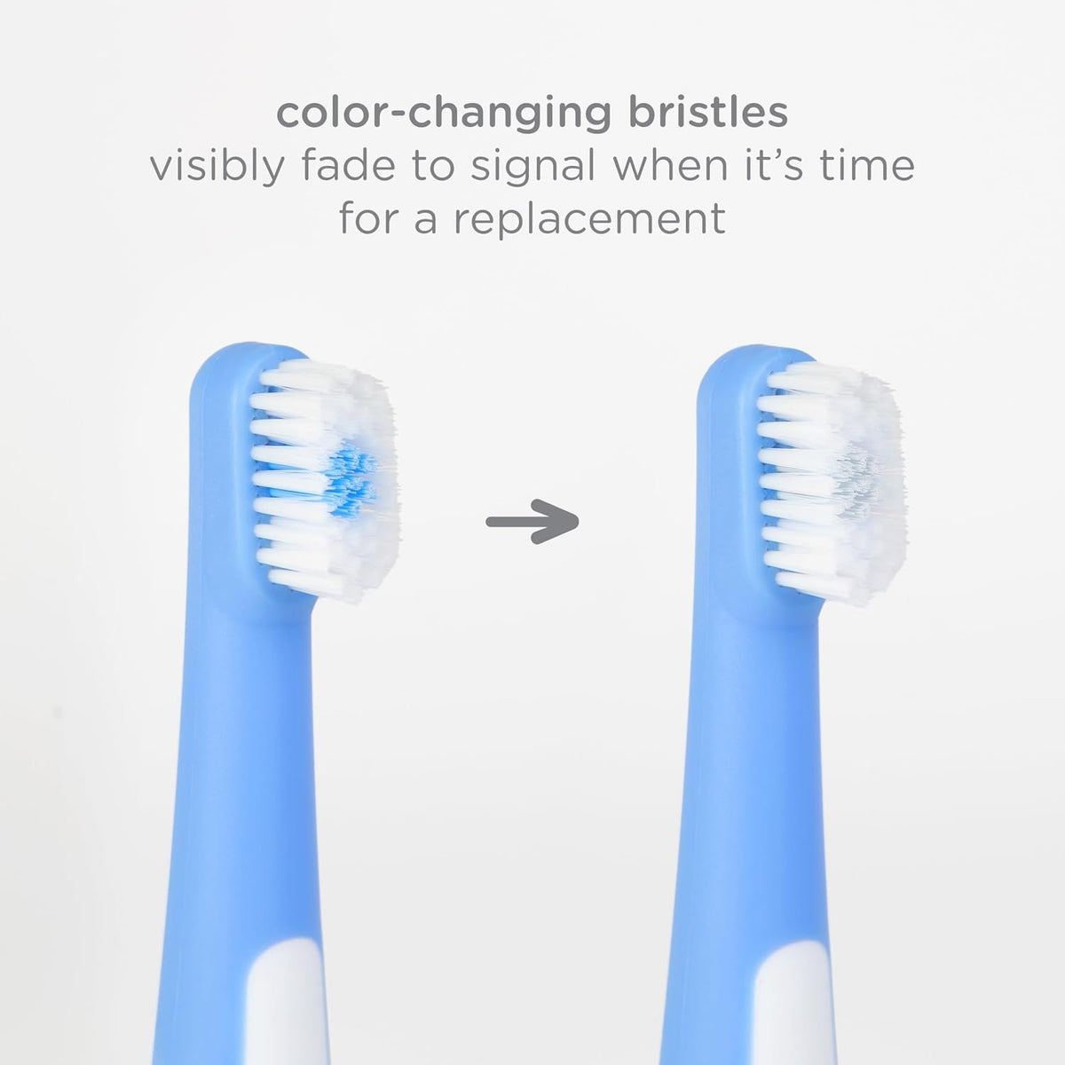 Ubbi Grow with Me Toothbrush Training Set – 3-Piece Set (Polaris Blue)