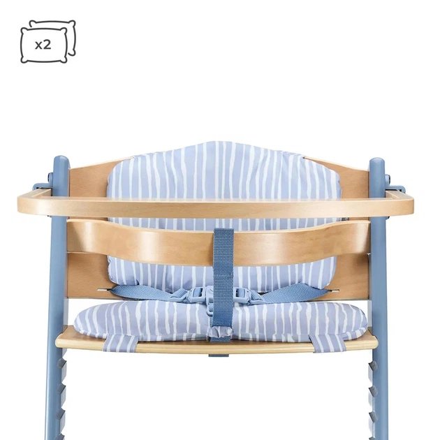 Kinderkraft: ENOCK Wooden High Chair with Nordic Breeze Cushion