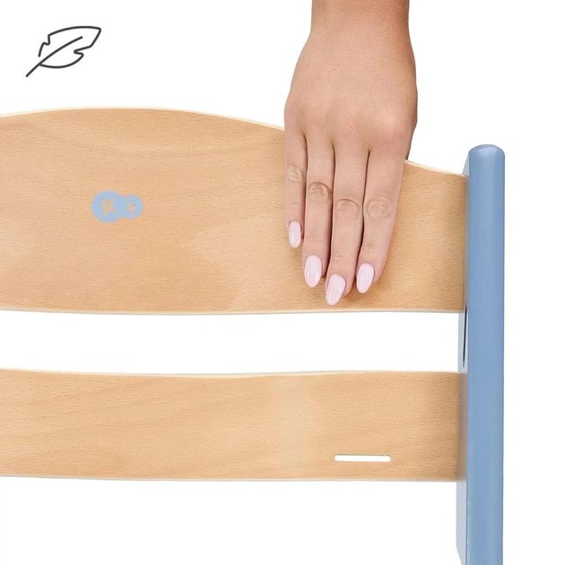 Kinderkraft: ENOCK Wooden High Chair with Nordic Breeze Cushion