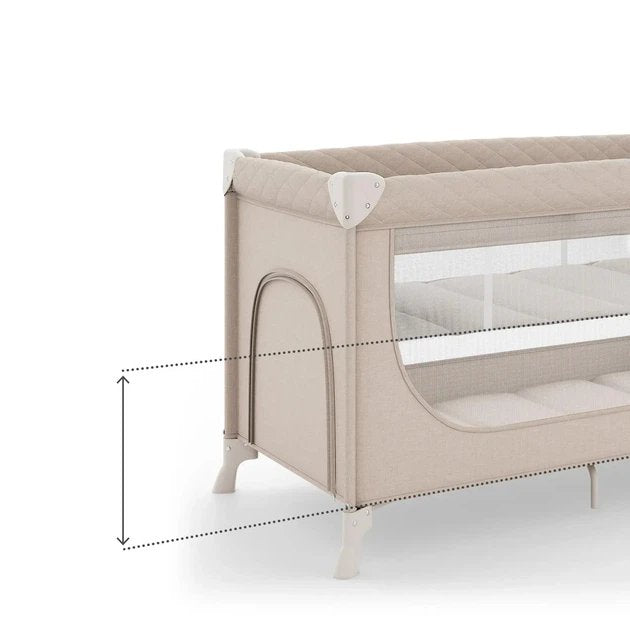 Kinderkraft: LEODY UP Travel Cot & Playpen with Changing Table - Beige