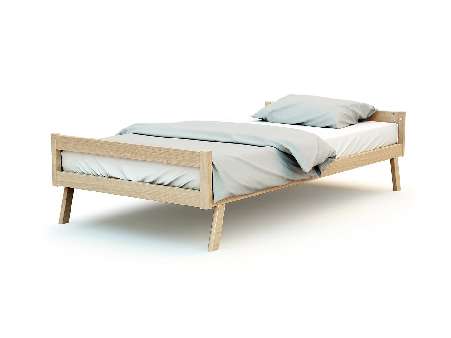 Jurababy: Lit Bébé Évolutif KASA (70x140cm) - 2-in-1 Nursery Cot & Toddler Bed