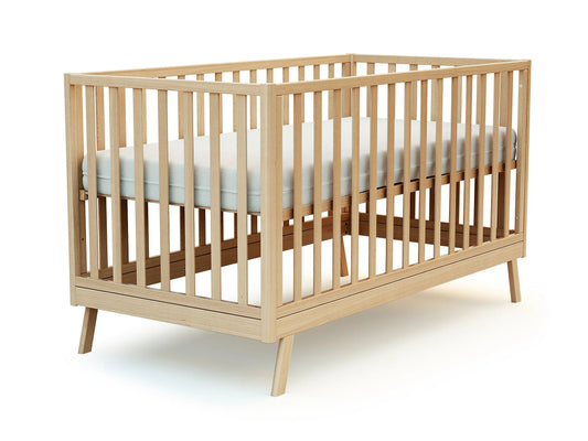 Jurababy: Lit Bébé Évolutif KASA (70x140cm) - 2-in-1 Nursery Cot & Toddler Bed