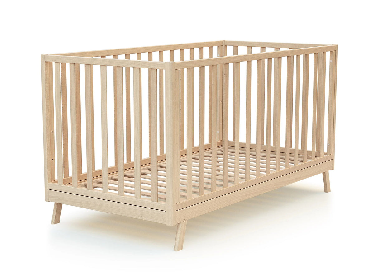 Jurababy: Lit Bébé Évolutif KASA (70x140cm) - 2-in-1 Nursery Cot & Toddler Bed