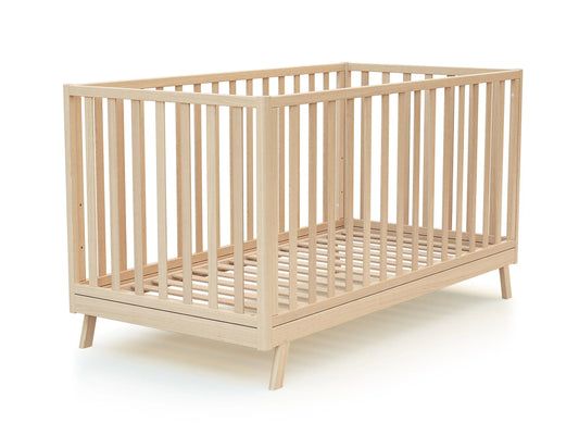 Jurababy: Lit Bébé Évolutif KASA (70x140cm) - 2-in-1 Nursery Cot & Toddler Bed