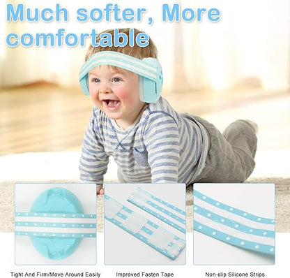 Baby & Toddler 2-in-1 Noise Protection Earmuffs – Blue