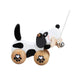 Black & White Pull Dog Toddler Push & Pull Walking Toy