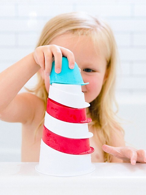 Interactive Lighthouse Stacking Cups Bath Toy