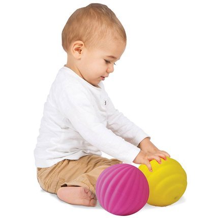 LUDI: Set of 3 Pink Sensory Balls