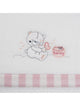 Crib Sheets Coralina Honey Bear White Pink