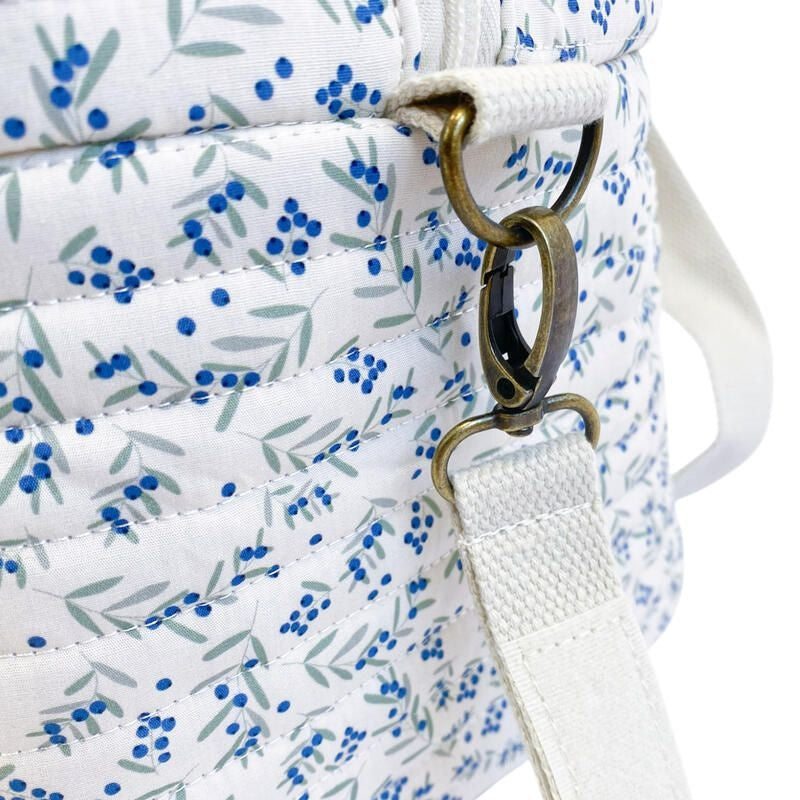 Candide: Blueberry Quilted Diaper Bag (Sac à Langer)