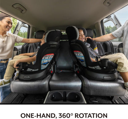 Evenflo Revolve360 Slim 2-in-1 Rotational Car Seat Canton Black