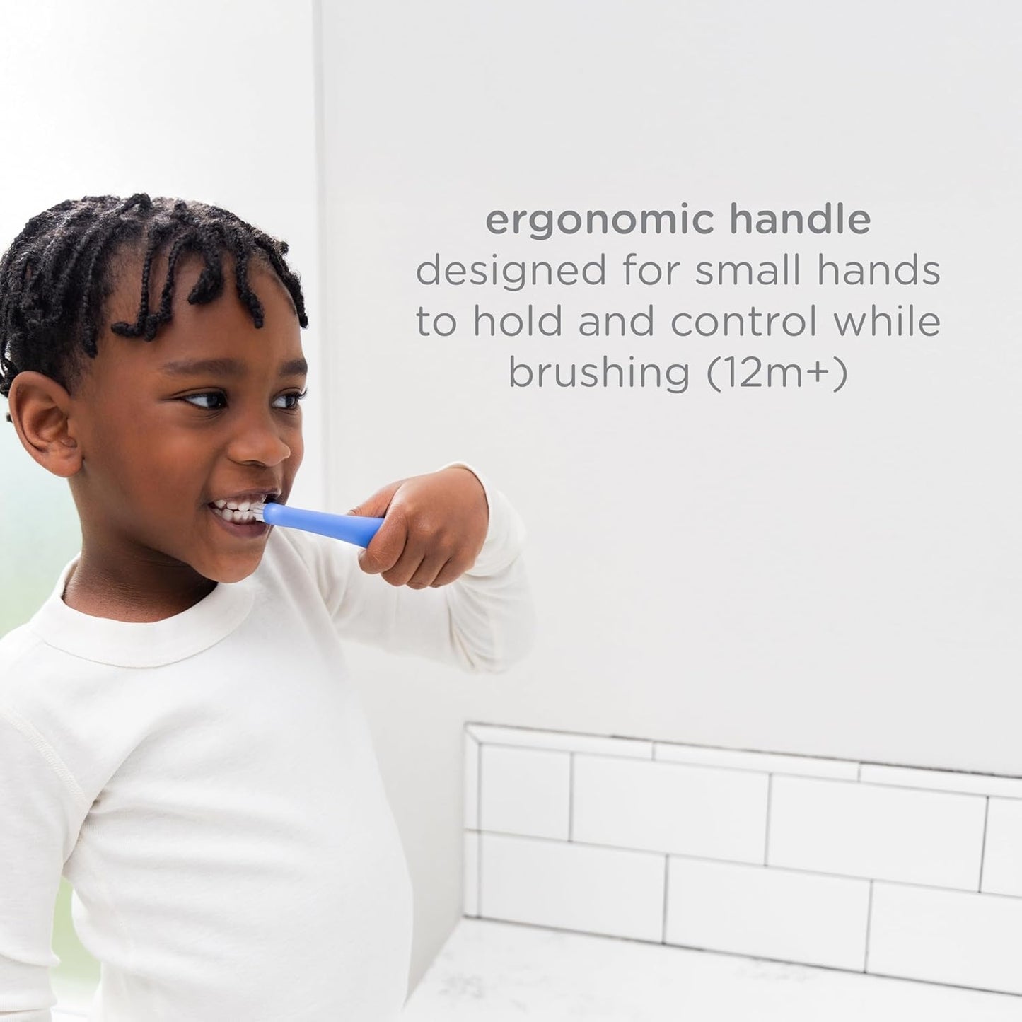 Ubbi: Toddler Training Toothbrush Set – Polaris Blue & Zest Green