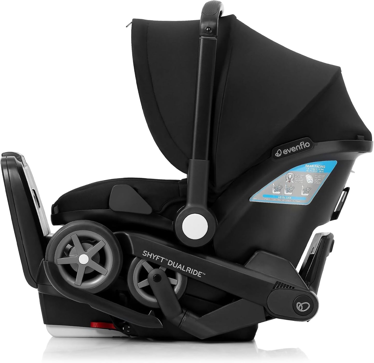 Evenflo: Shyft DualRide Infant Car Seat & Stroller Combo – Beaufort Black