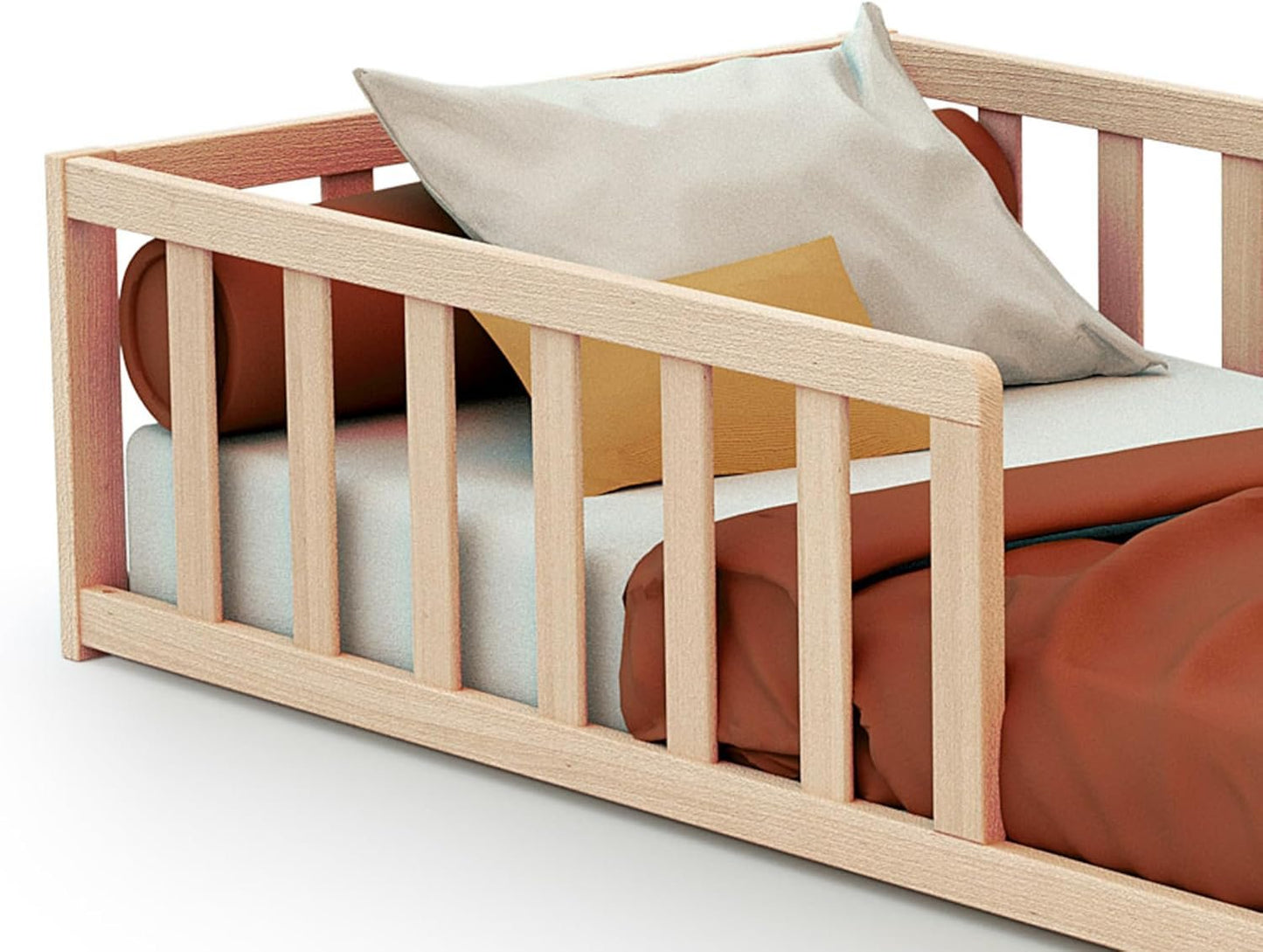 Webaby: Floor Bed KAÏA - Montessori Wooden Bed Frame