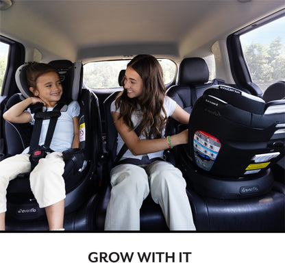 Evenflo Revolve360 Slim 2-in-1 Rotational Car Seat Canton Black