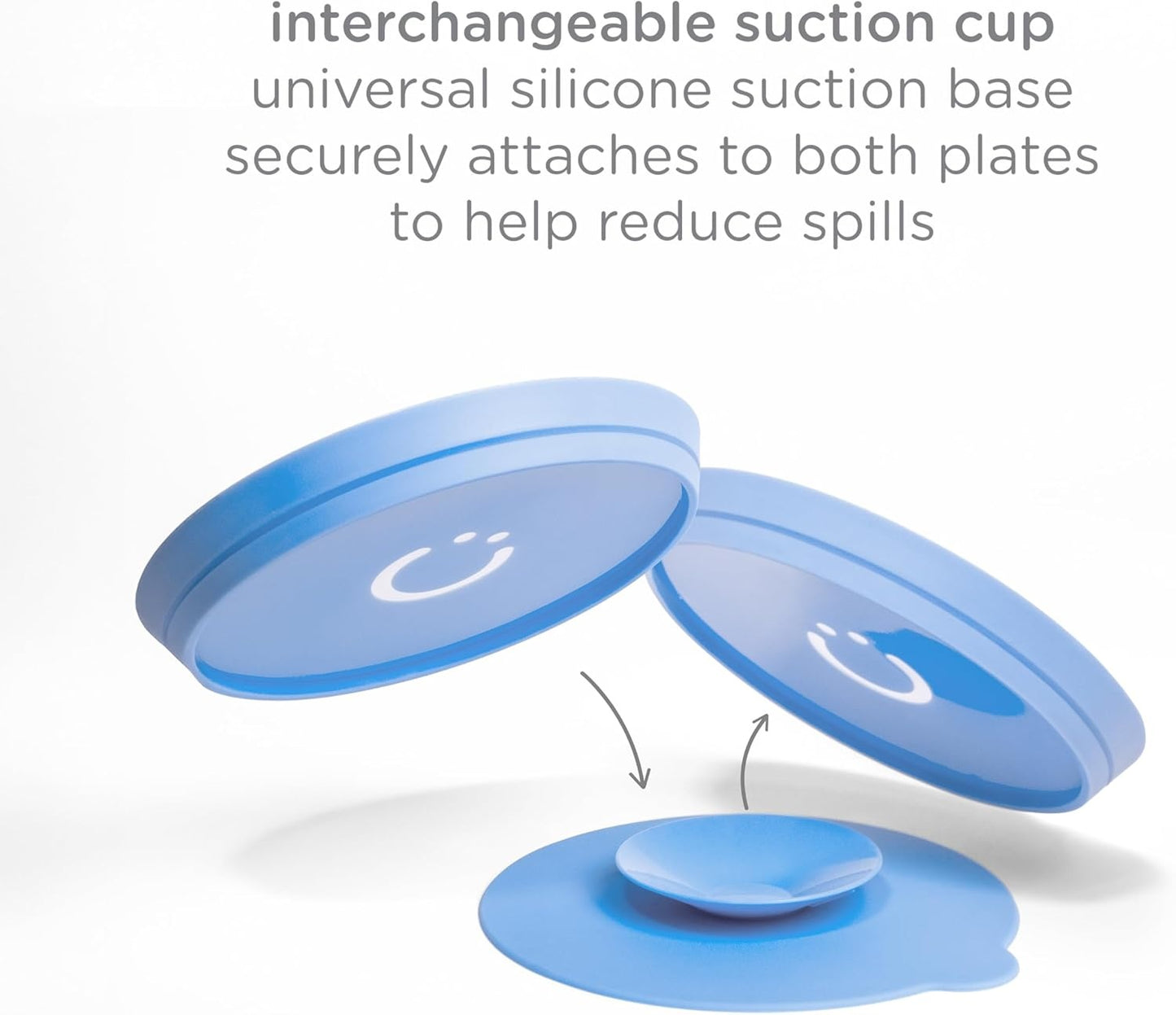 Ubbi: Silicone Suction Plates for Babies & Toddlers (2-Pack) – Polaris Blue