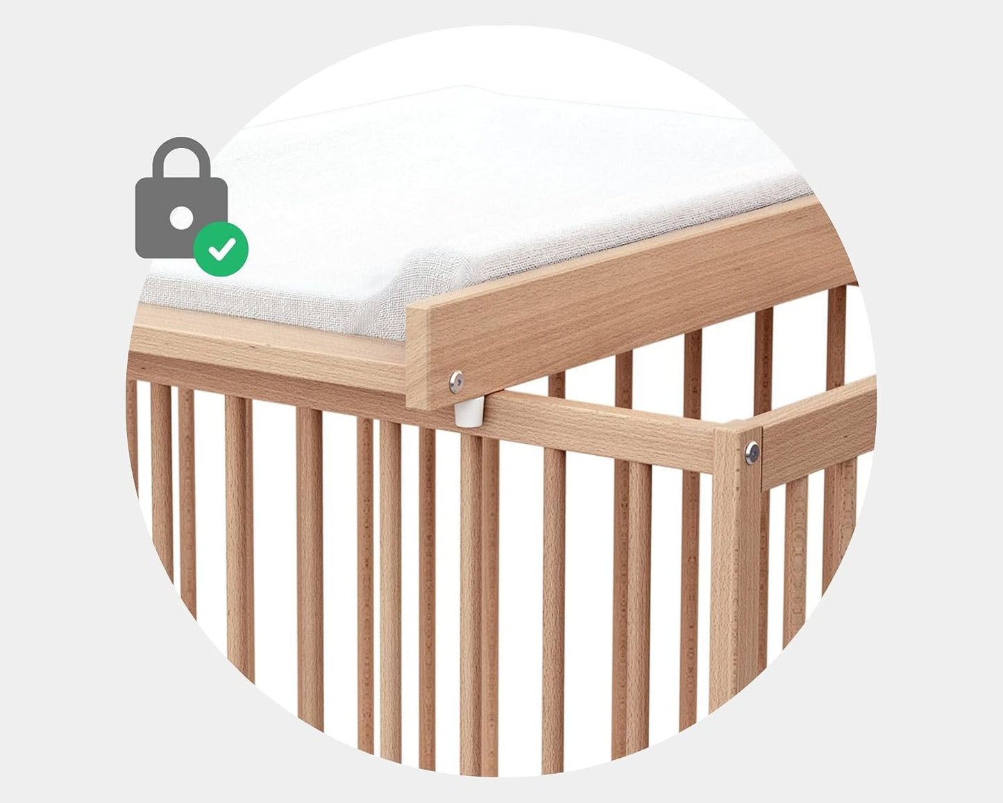 Webaby: Adjustable Changing Table MONA - Height-Adjustable Nursery Changing Station