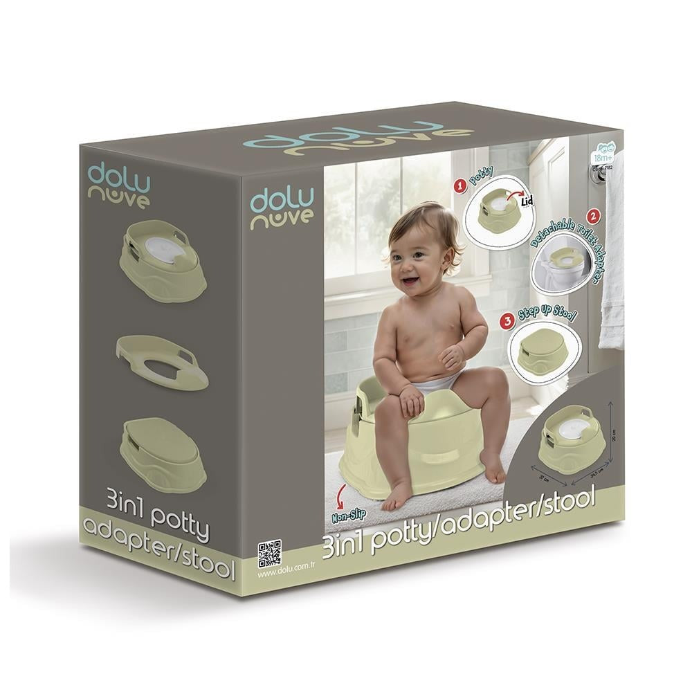 3-in-1 Potty Training System Dolu Potty, Toilet Adapter & Step Stool R ...