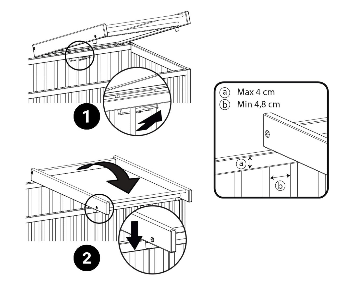 Webaby: Changing Plan MONA - Cot Top Changing Unit