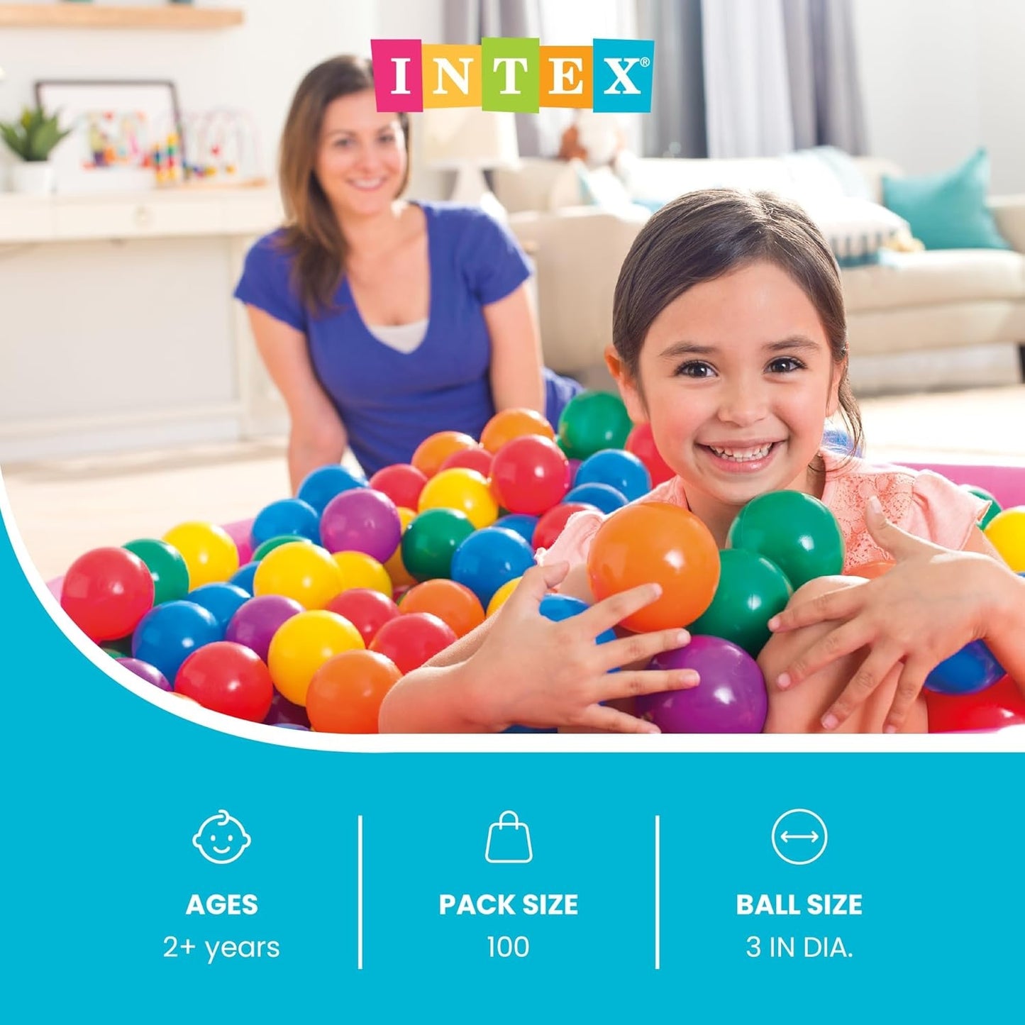 Intex Fun Ballz Set (100 Pieces)