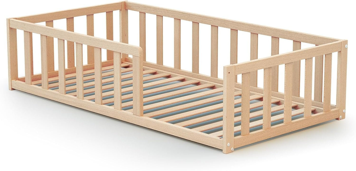Webaby: Floor Bed KAÏA - Montessori Wooden Bed Frame