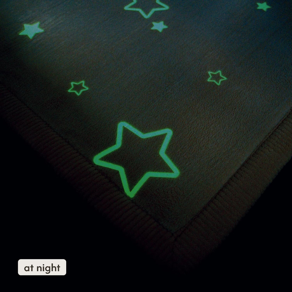 Hakuna Matte Premium Coral Velvet Play Mat – Glow in the Dark Stars