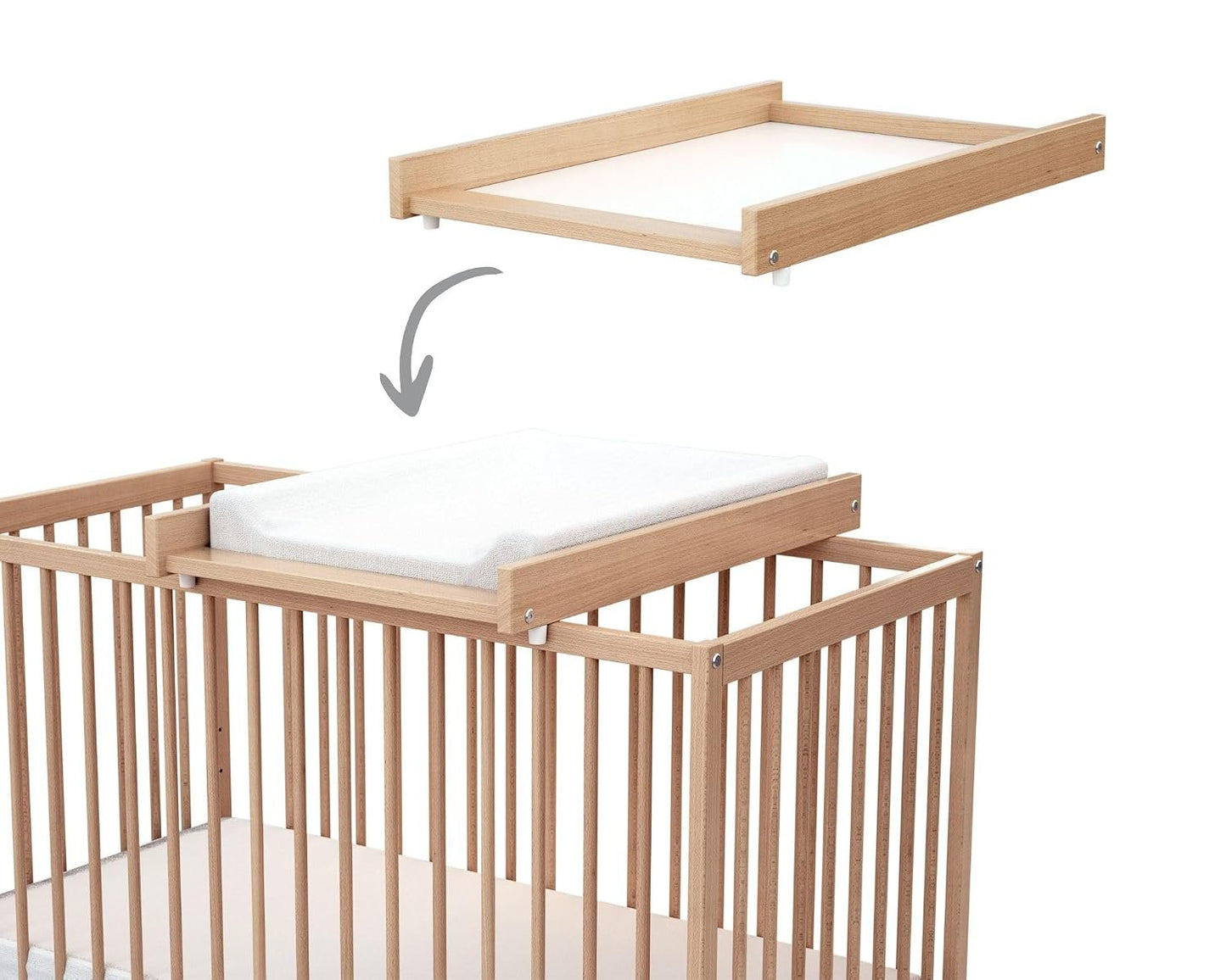 Webaby: Adjustable Changing Table MONA - Height-Adjustable Nursery Changing Station