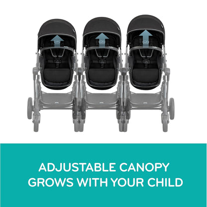 Evenflo Pivot Xpand Modular Travel System with LiteMax Infant Car Seat Ayrshire Black