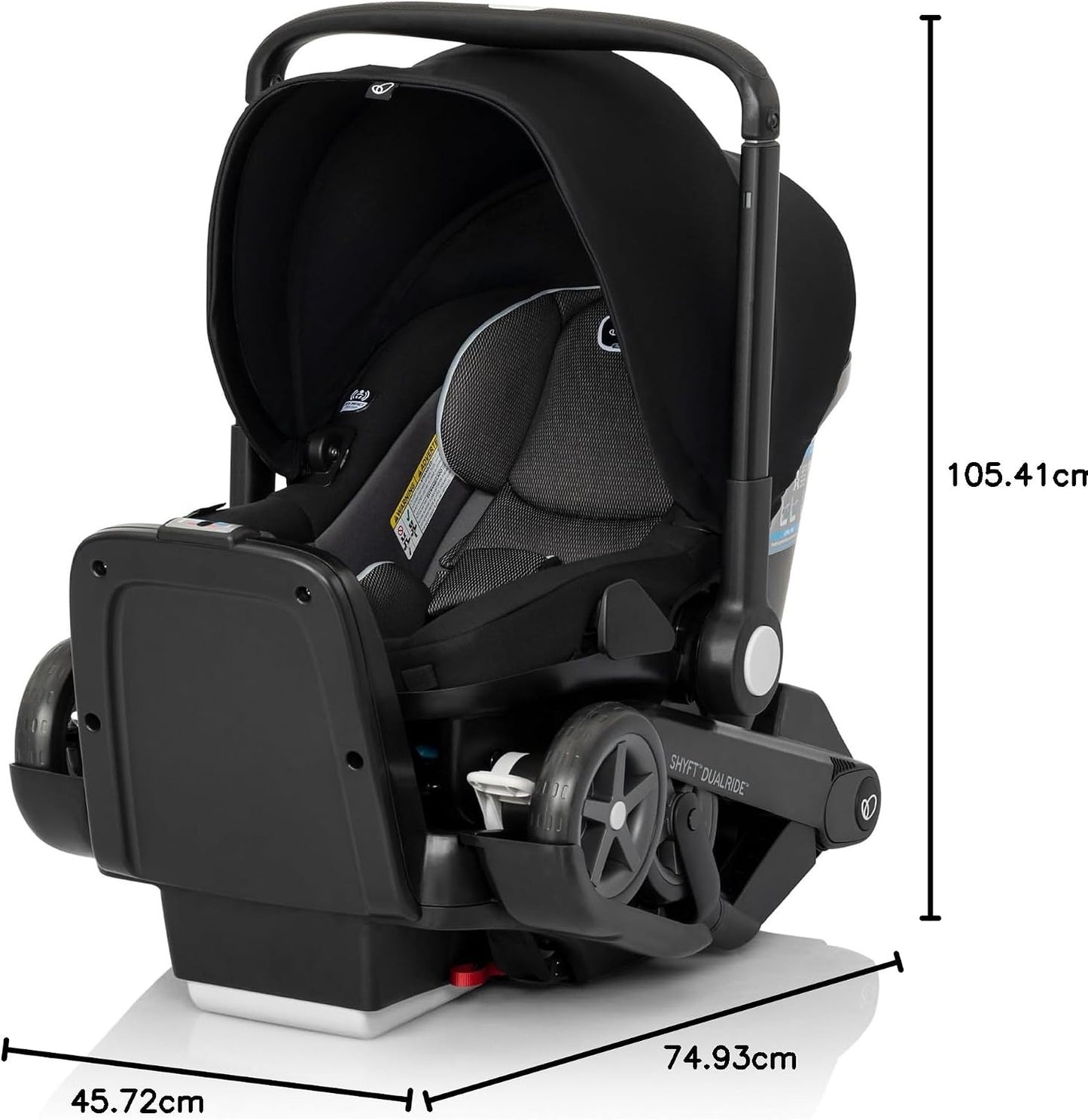 Evenflo: Shyft DualRide Infant Car Seat & Stroller Combo – Beaufort Black