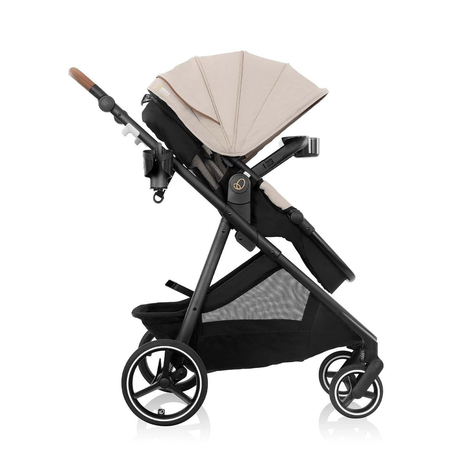 Evenflo®: Sistema de Viaje Shyft™ Intuiti+ con Revolve180™ LiteMax™ NXT y SensorySoothe™ – Champán
