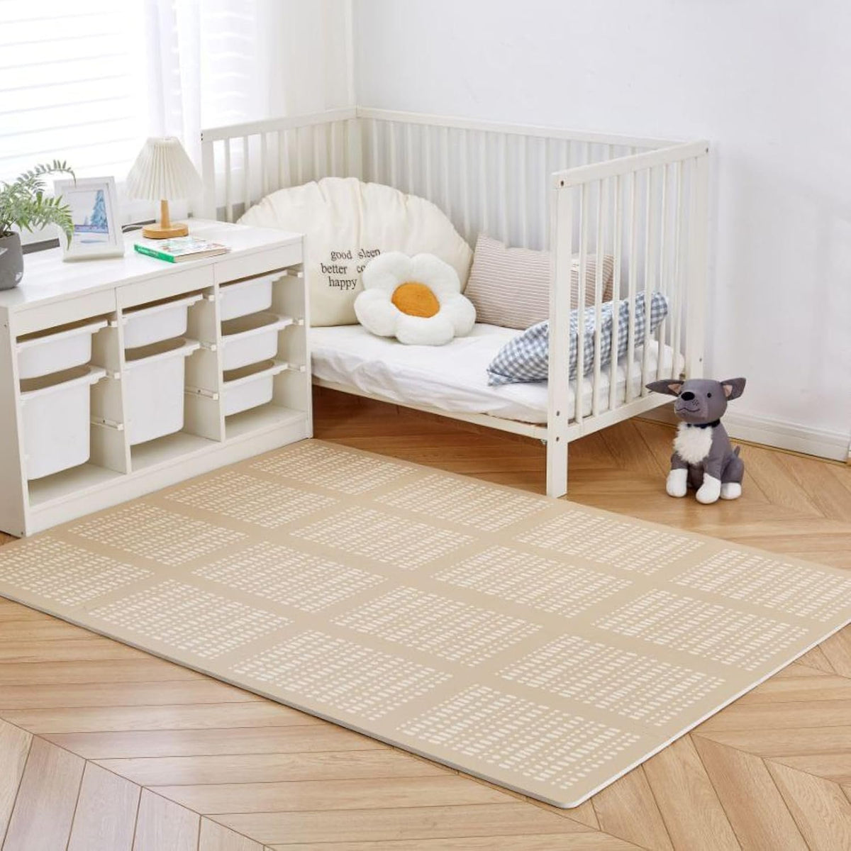 Hakuna Matte Stylish XL Puzzle Mat – Hygge Sand (1.7m x 1.2m)