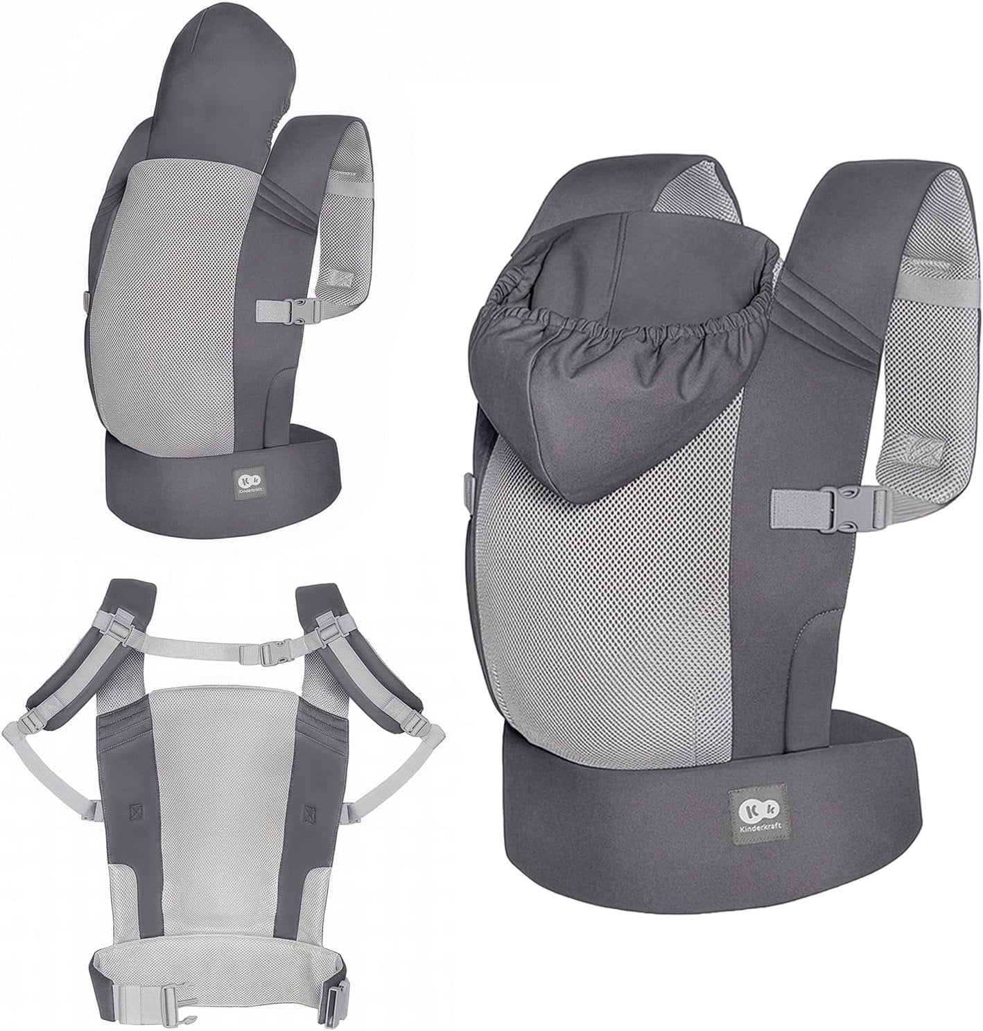 Kinderkraft: CARRYBEE Ergonomic Baby Carrier (Gray)
