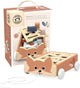 Speedy Monkey Wooden Fox Block Cart | Pull Toy