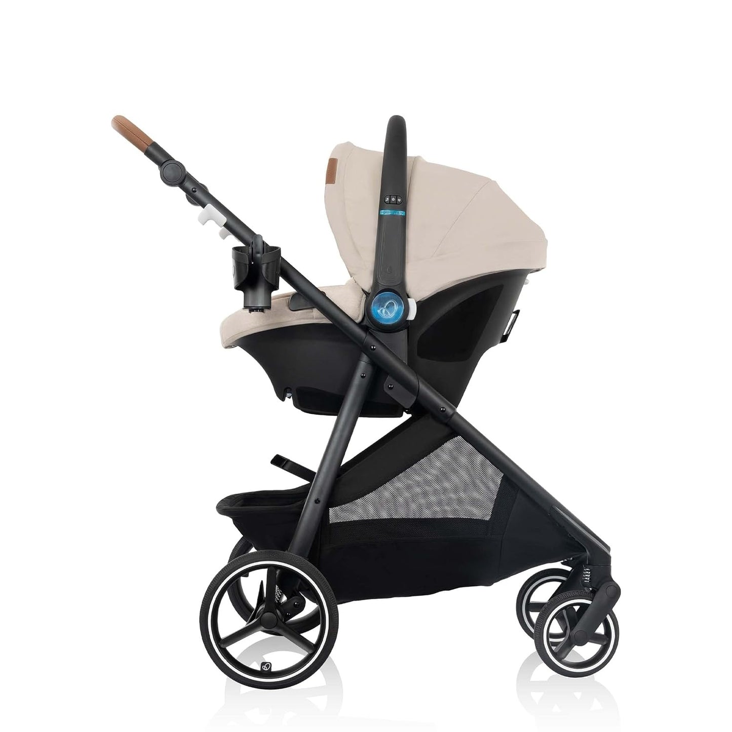 Evenflo®: Sistema de Viaje Shyft™ Intuiti+ con Revolve180™ LiteMax™ NXT y SensorySoothe™ – Champán